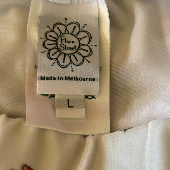 Free People Flare Street Amalia Ivory Velvet Pants Large - Picture 11 of 13